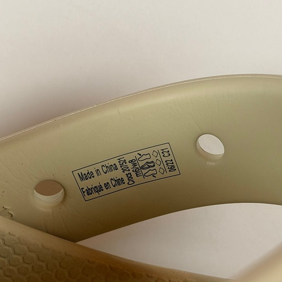 Crocs Classic Platform Clog Beige Women's Size 8 M8 W10 - Picture 5 of 7